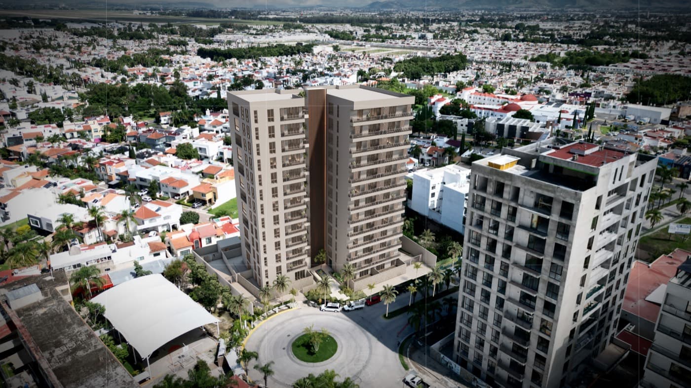 Vista aérea de la torre