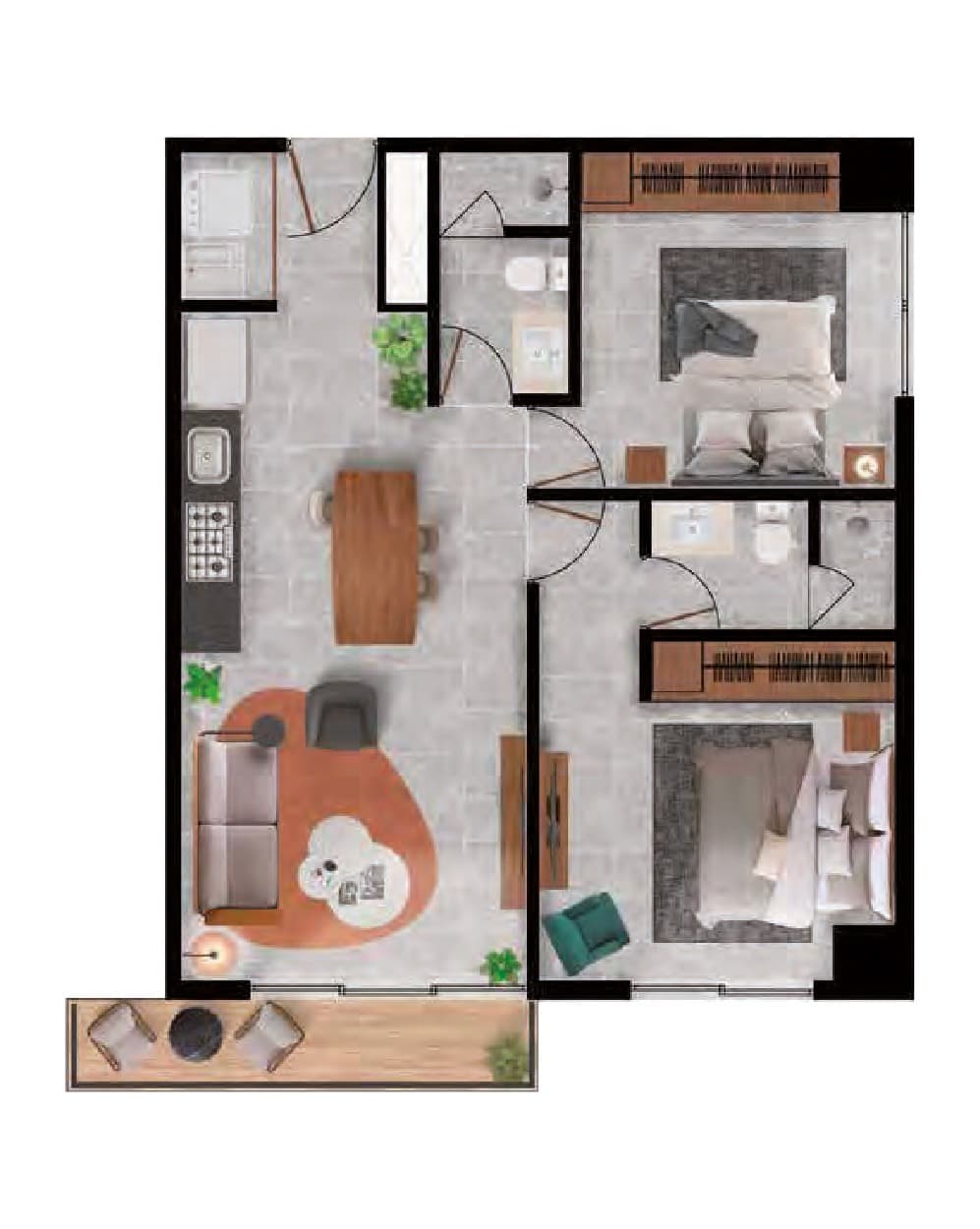 Planta de departamento