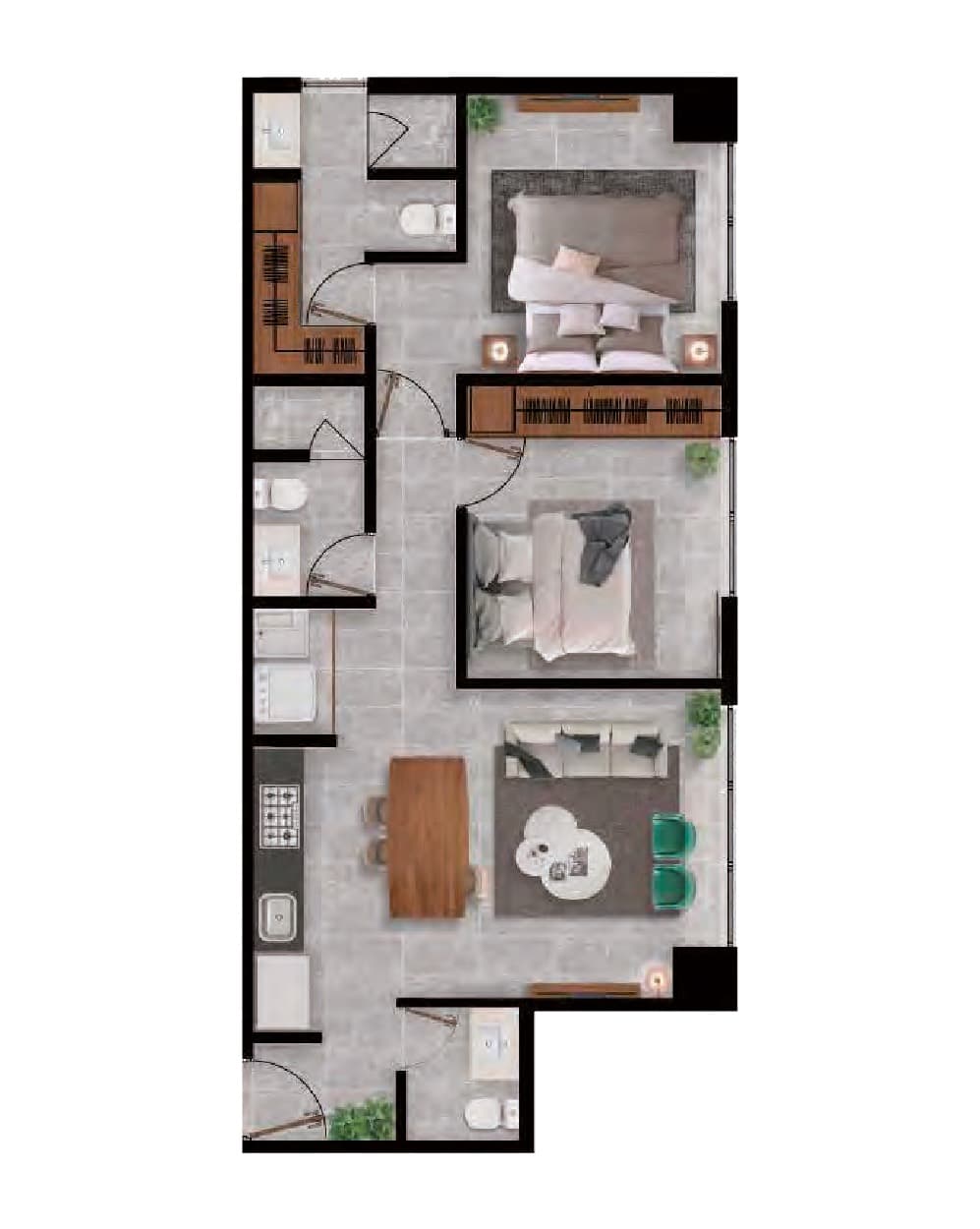 Planta de departamento