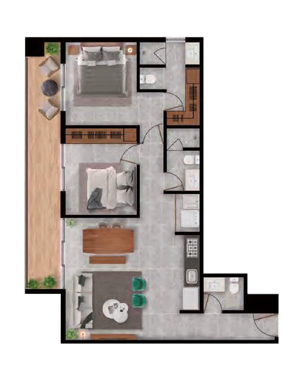 Planta de departamento