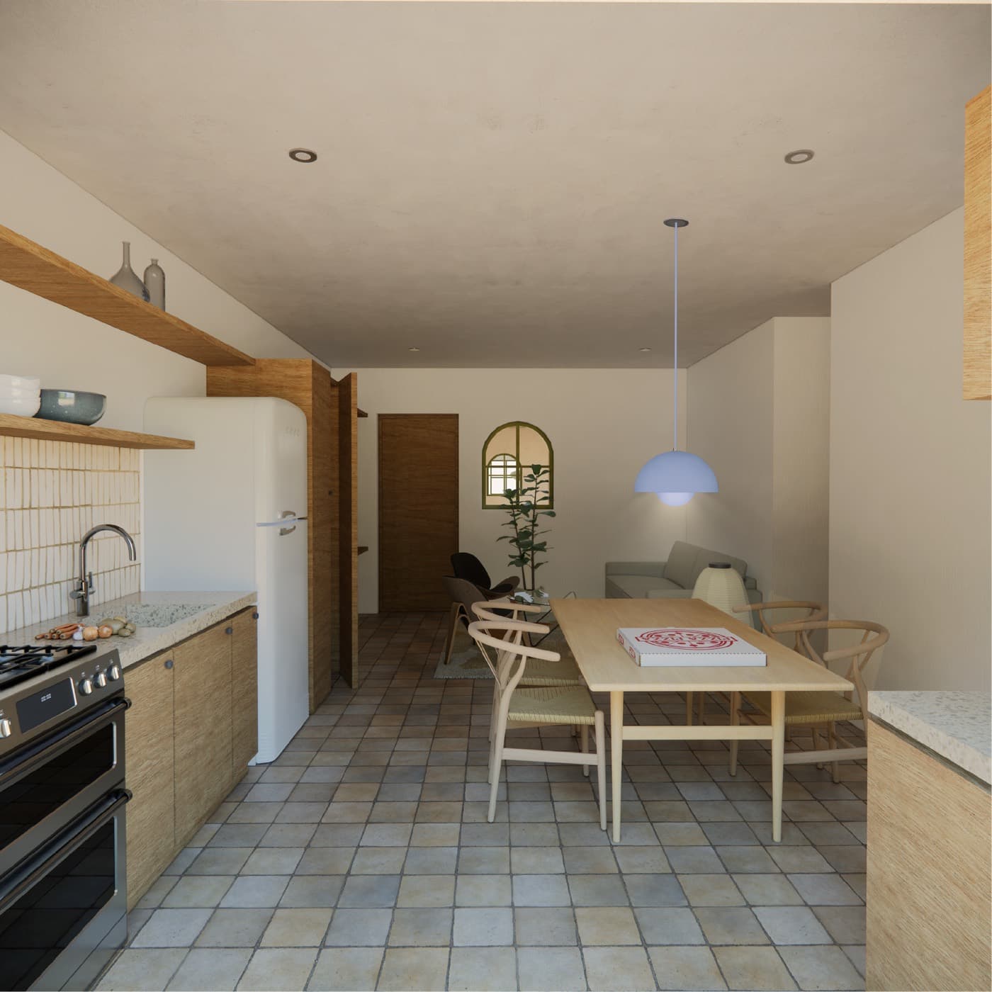 Cocina y comedor