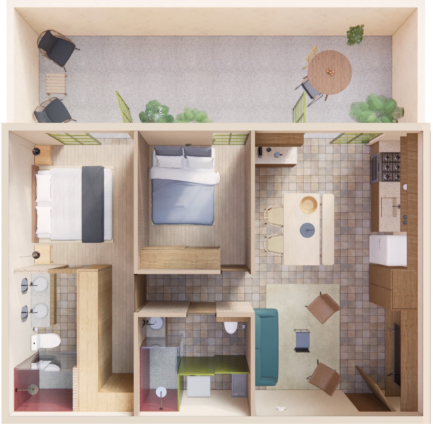 Planta de departamento