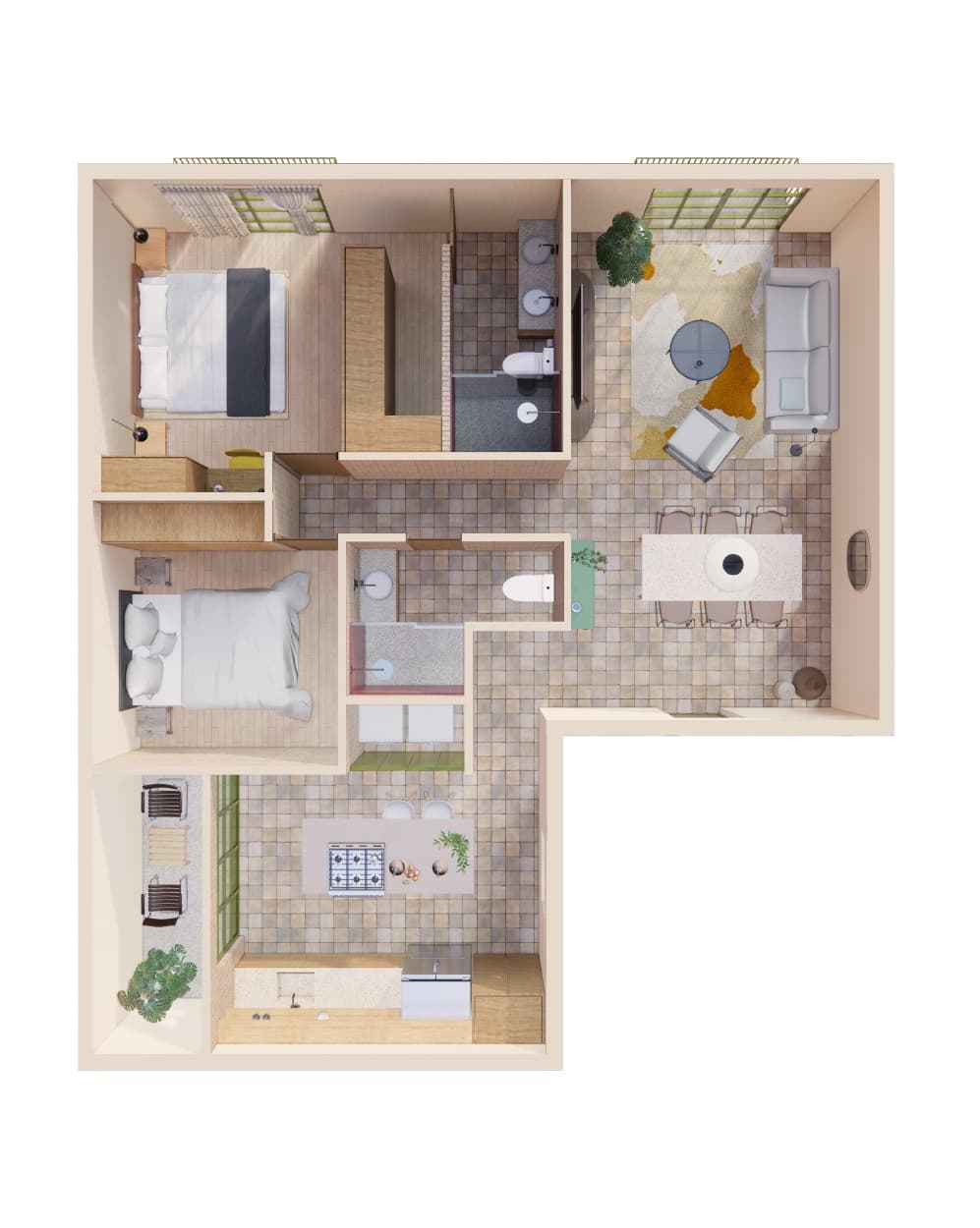 Planta de departamento