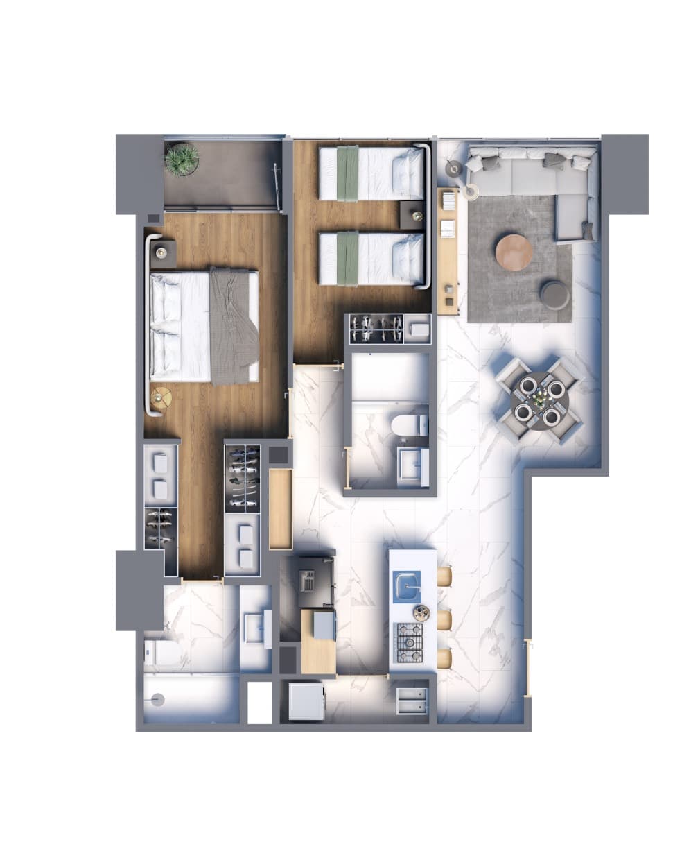 Planta de departamento
