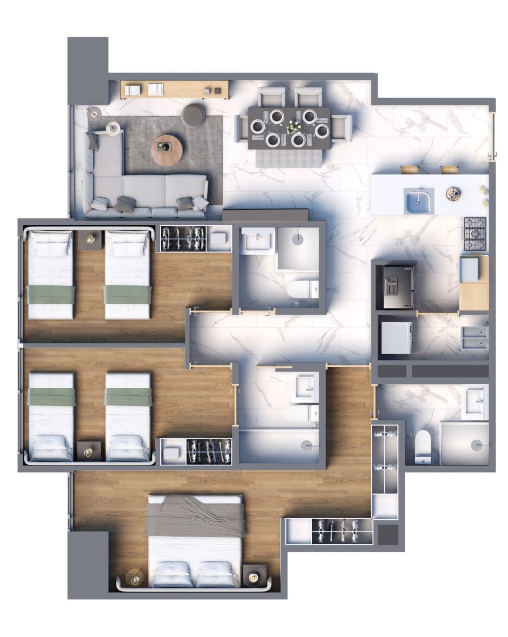 Planta de departamento