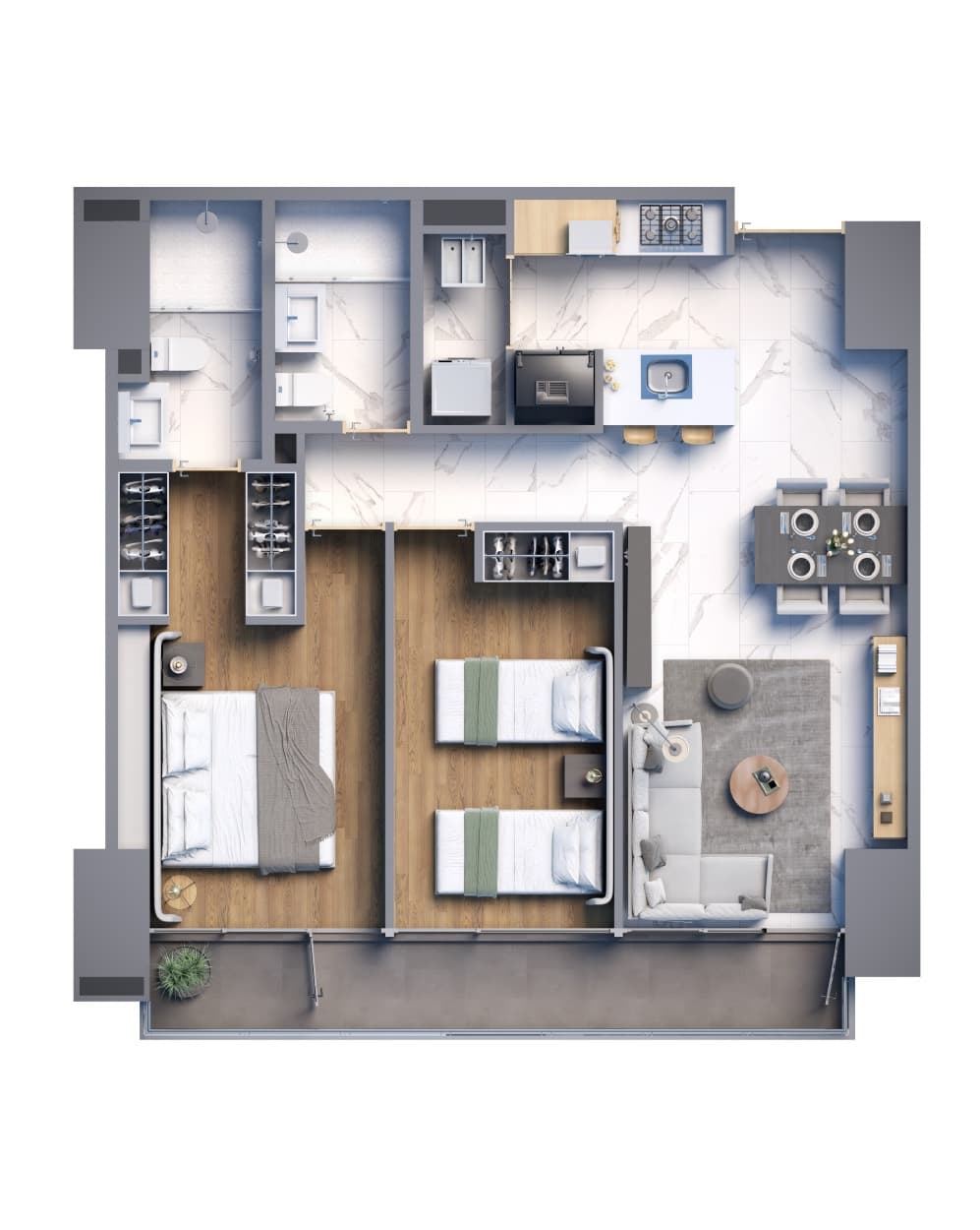 Planta de departamento
