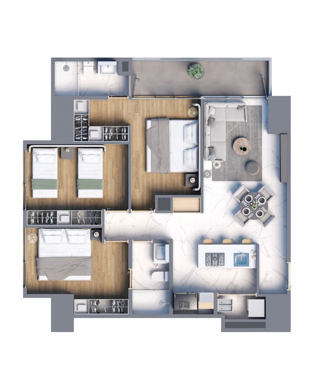 Planta de departamento
