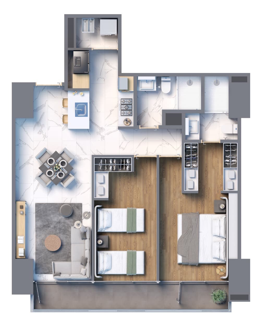 Planta de departamento