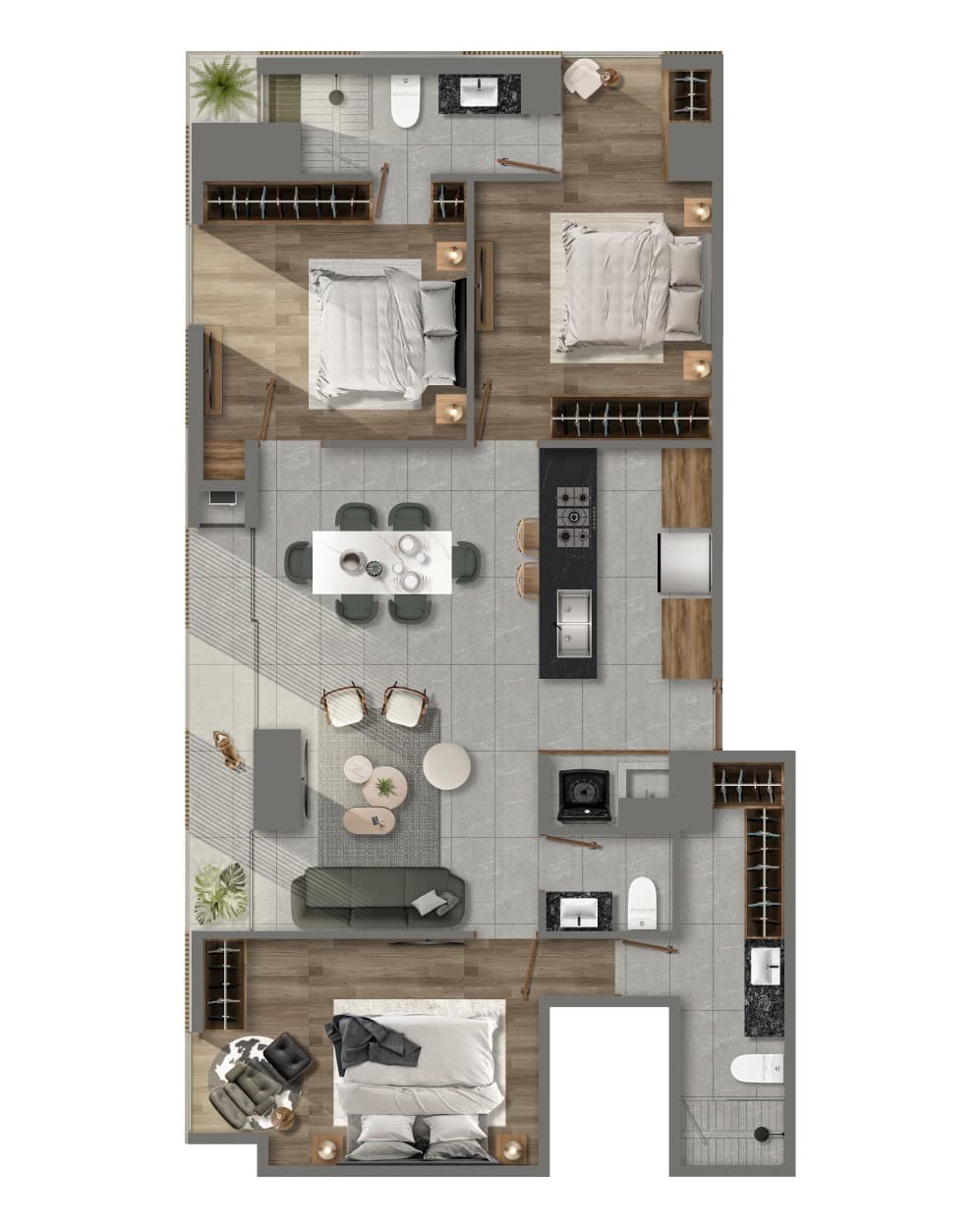 Planta de departamento